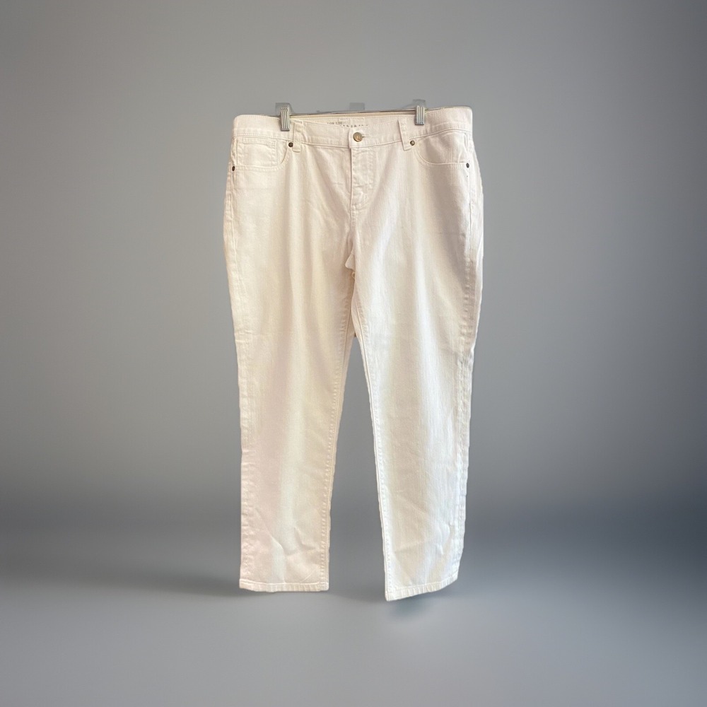 New York & Company jeans size 6 White‎ low rise skinny leg